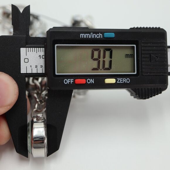 Charming Charlie Sparkle Bead Charm Watch 24mm Silver Loop Bracelet New Battery - Picture 14 of 14